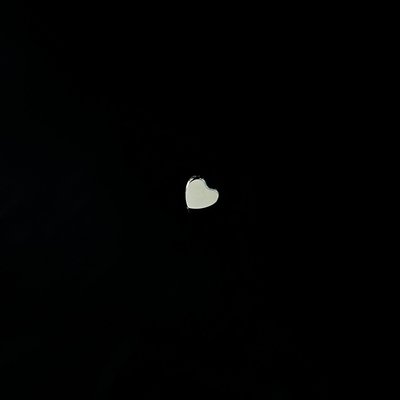 Титанове серце накрутка на лабрет nakrutka37 фото
