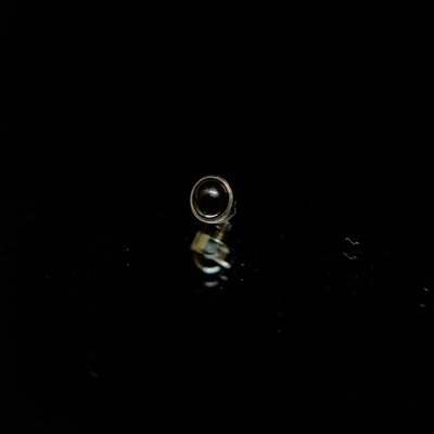 Титанова накрутка чорний опал  фото
